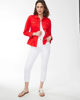 No Stain Girlfriend Snap Hem Crops