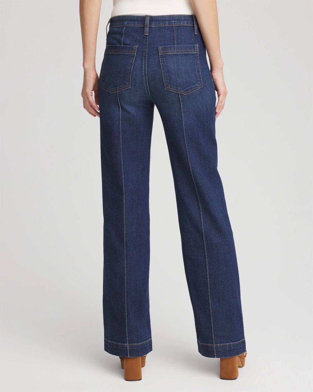 Petite High-Rise Straight Fit Jeans