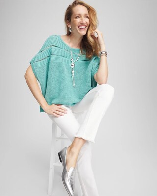 Scoop-Neck Poncho click to view larger image.