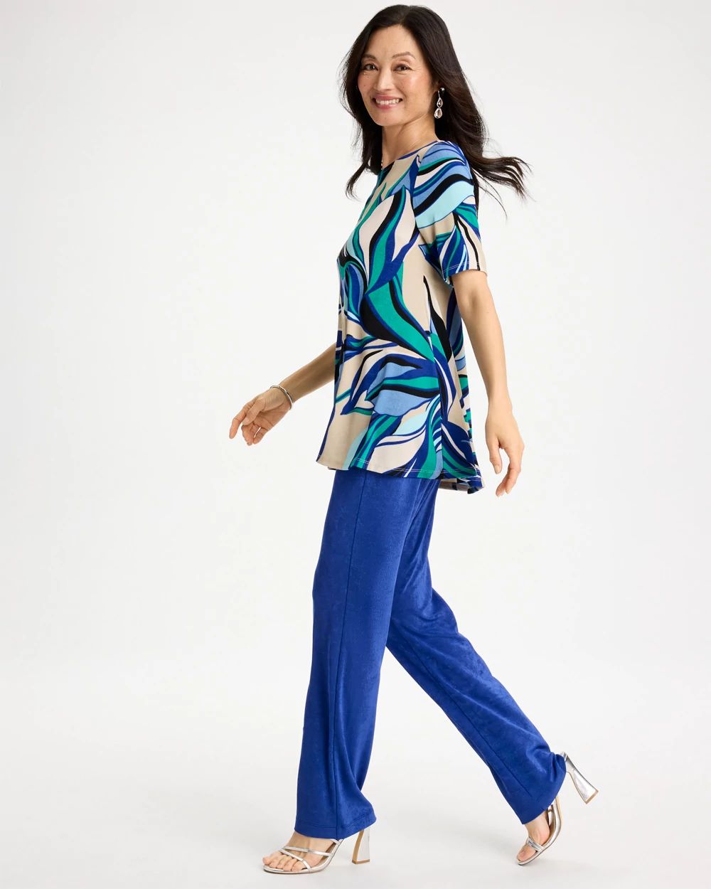 Marble Flora Swing Tunic click to view larger image.