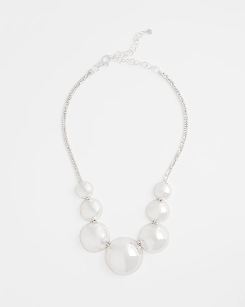 Silver Bib Necklace