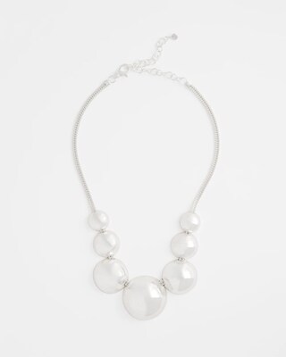 Silver Bib Necklace