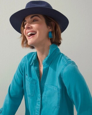 Coin Trim Knit Fedora