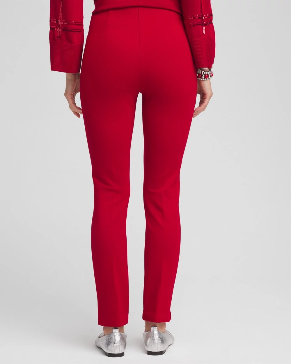 Petite Juliet Slim Trim Detail Ankle Pants