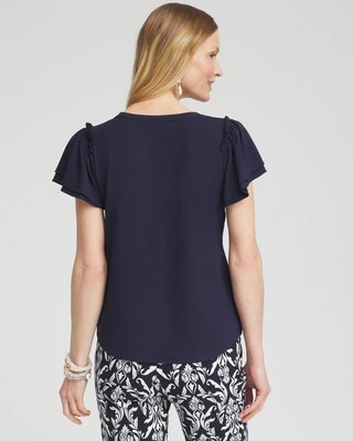 Ruffle Sleeve Tee