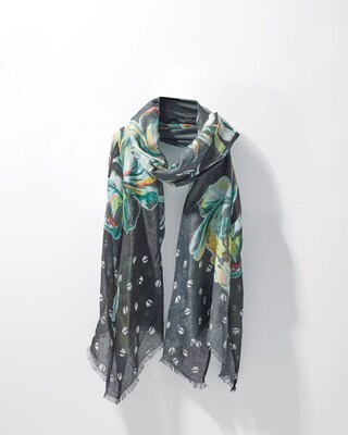 Mixed Floral Oblong Scarf