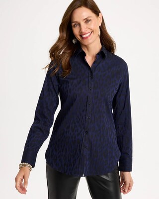 Animal Jacquard No Iron™ Stretch Shirt