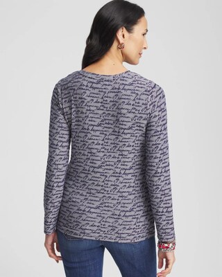 Jacquard Love Letter Layering Tee click to view larger image.