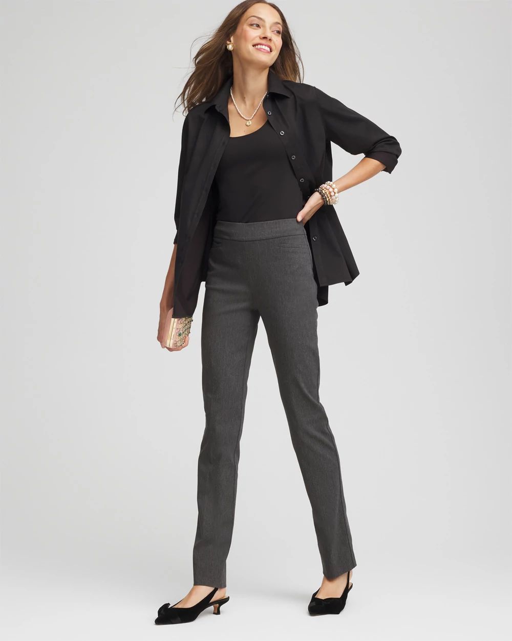 Brigitte™ Slim Full-Length Pants click to view larger image.