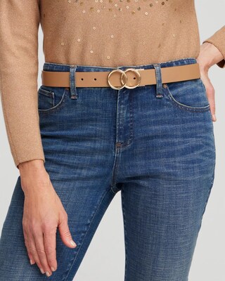 Reversible Faux Leather Belt
