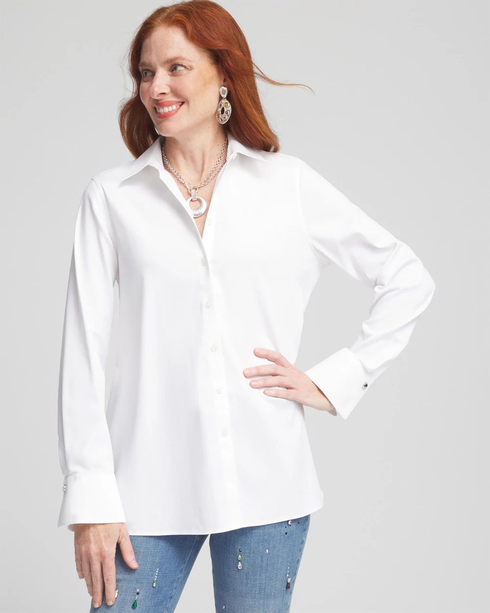 No Iron™ Trapeze Shirt