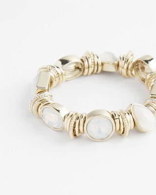 Faux Opal Stretch Bracelet click to view larger image.