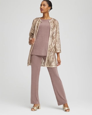Travelers™ Collection Champagne Sequins Jacket click to view larger image.
