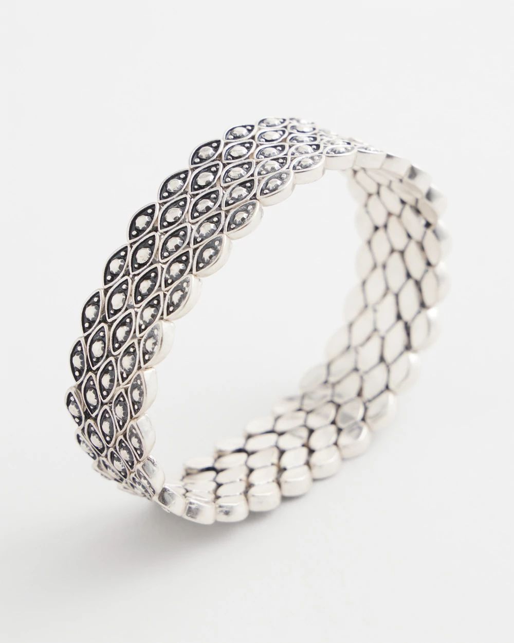 Textured Antique-Style Stretch Bracelet