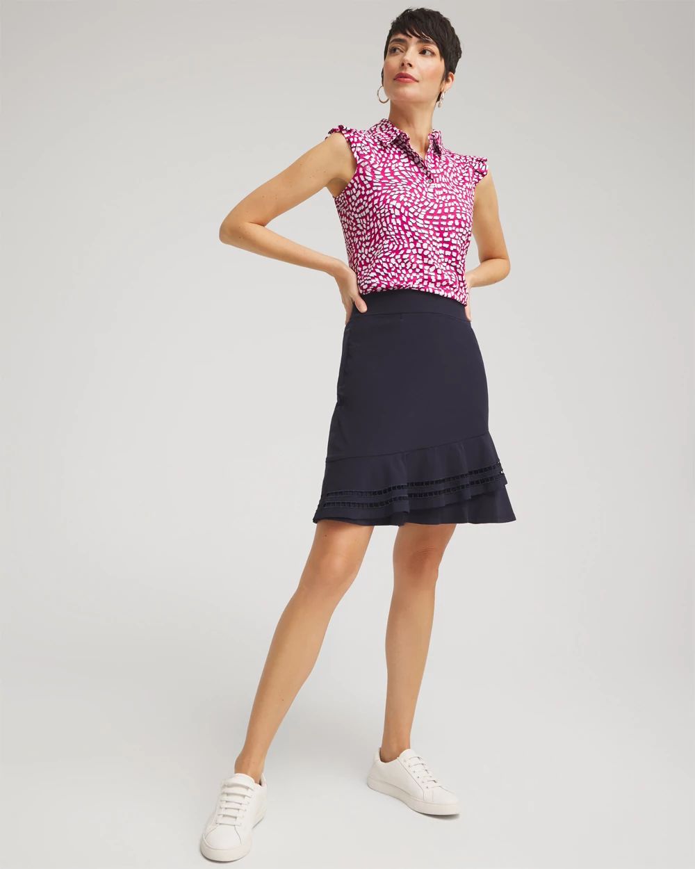 Zenergy® UPF Knit Ruffle Polo