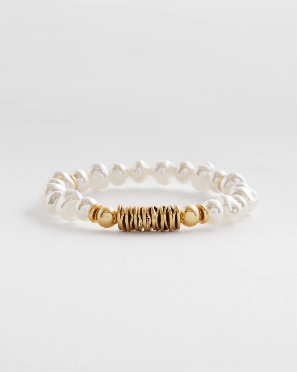 Modern Pearl Beads Stretch Bracelet