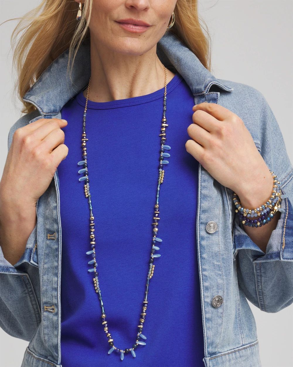 Dainty Beaded Single Strand Necklace