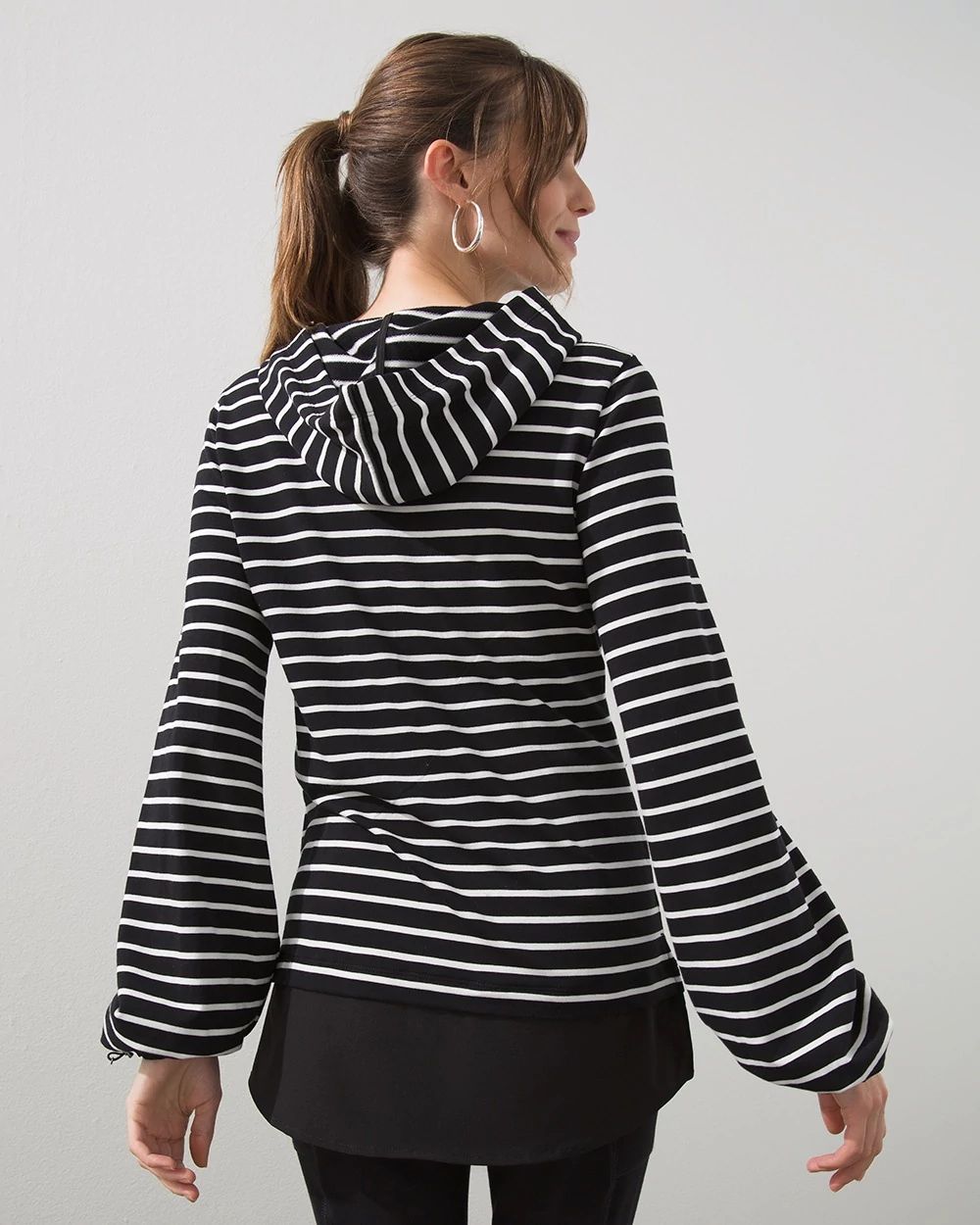 Zenergy Knit-Woven Mix Tunic