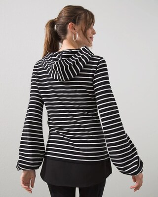 Zenergy Knit-Woven Mix Tunic