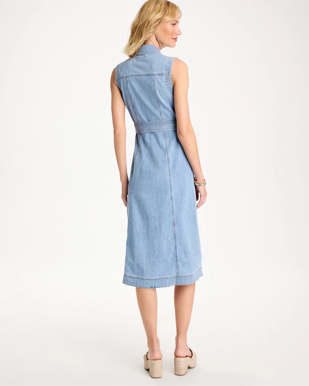 Sleeveless Denim Dress