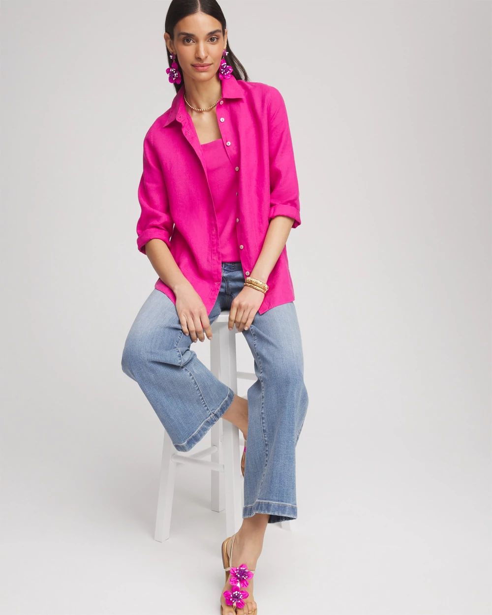 No Iron™ Linen Shirt click to view larger image.