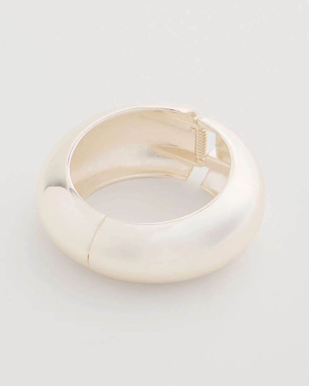 Silvertone Hinge Bangle click to view larger image.