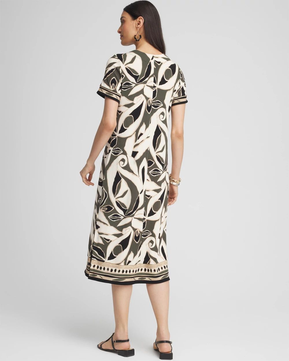 Travelers™ Paisley Border Print Dress