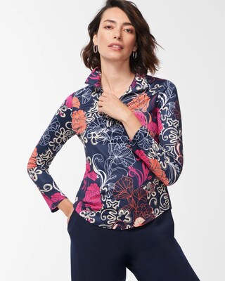 Zenergy UPF Floral Long Sleeve Top