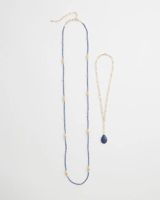 Convertible Beaded Pendant Necklace click to view larger image.