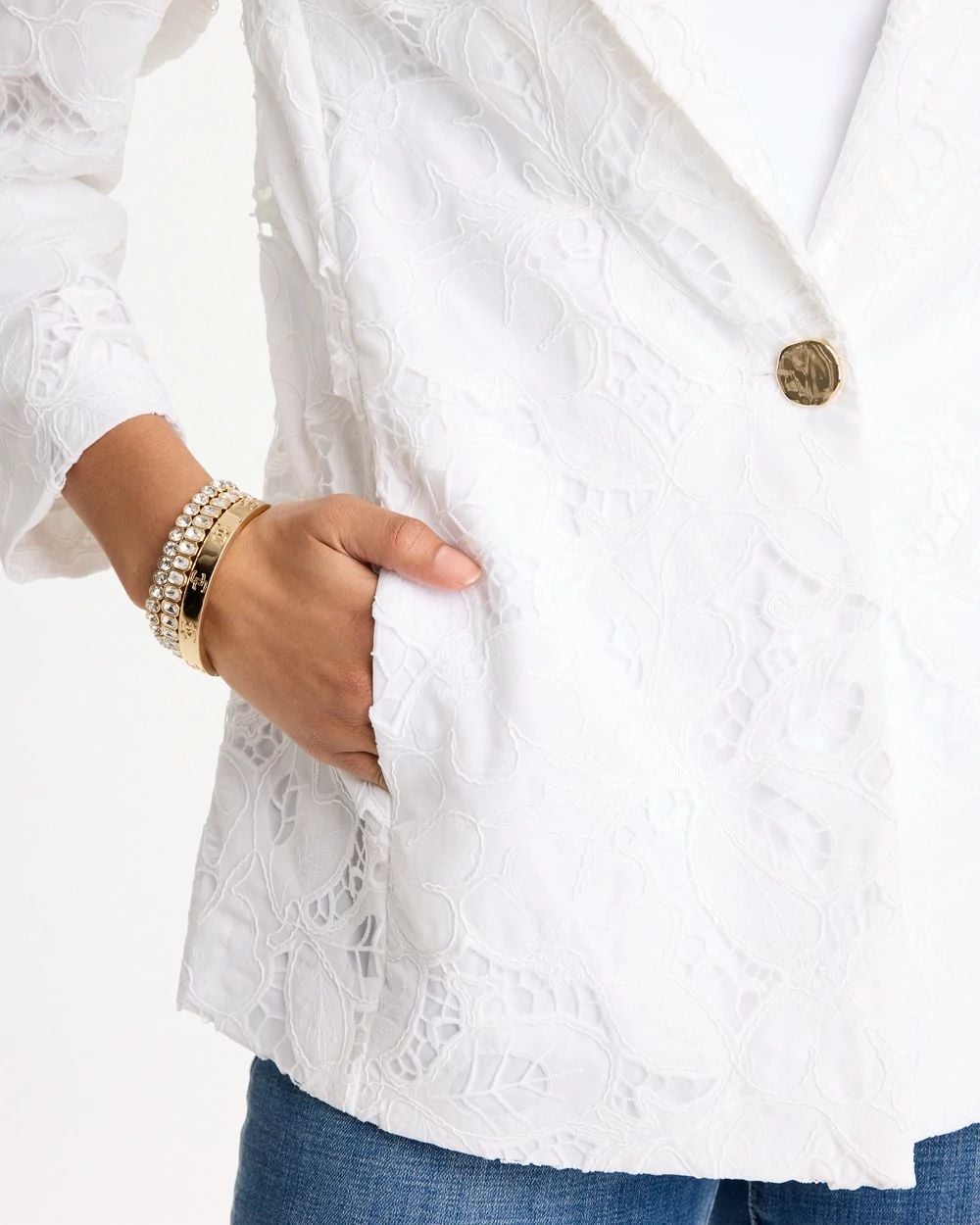 Classic Lace Blazer click to view larger image.