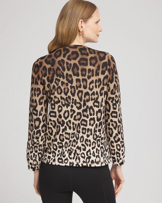 Zenergy® Scuba Leopard Print Top