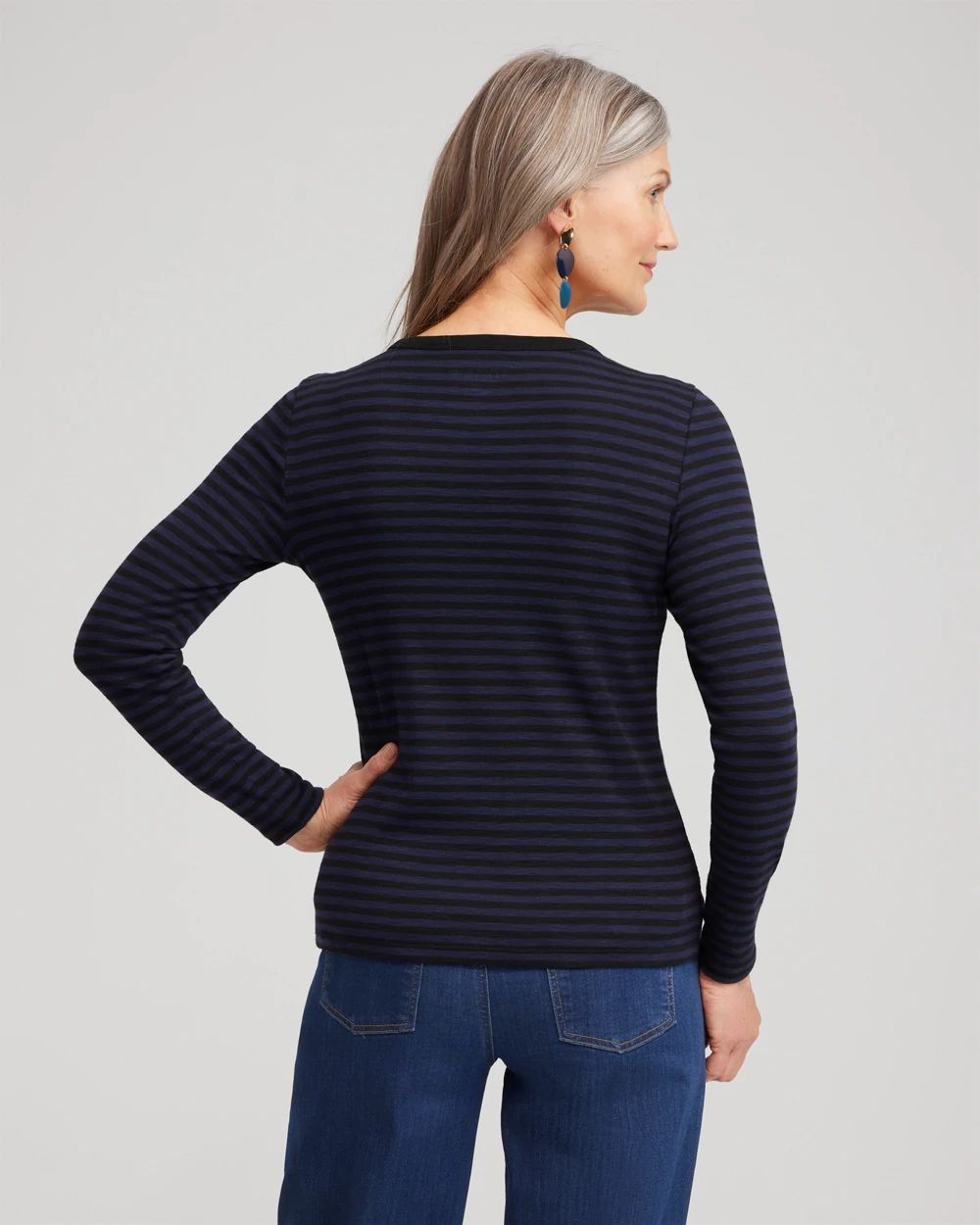Stripe Ribbed Layering Tee