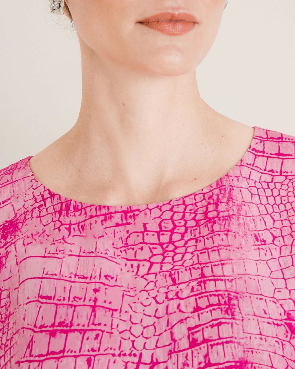 Black Label Silk-Blend Anyway Top
