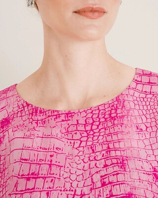 Black Label Silk-Blend Anyway Top