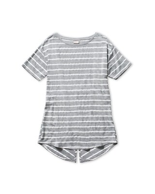 Zenergy Textured Striped Split Tunic