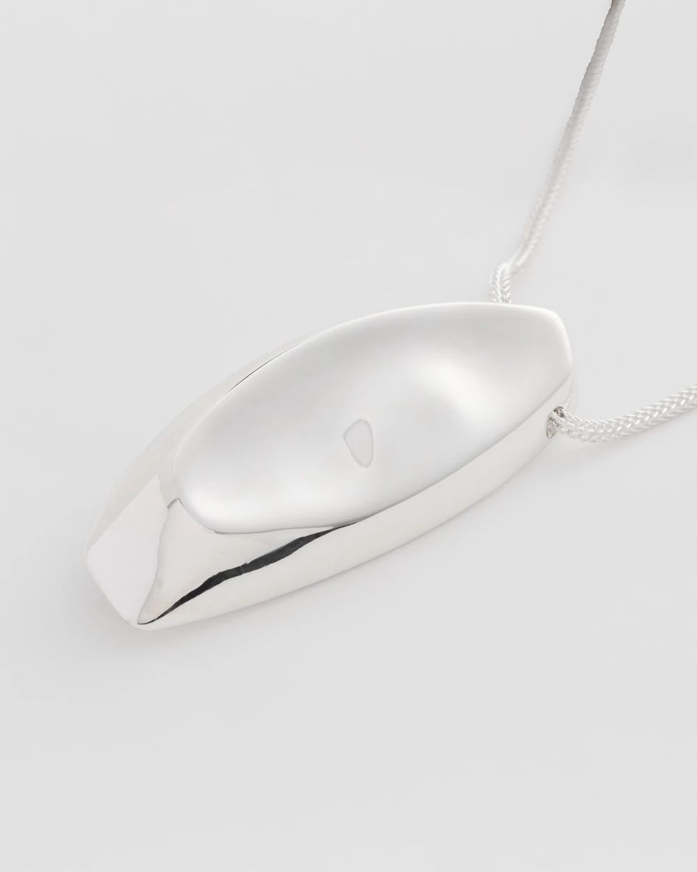 Adjustable Silver-Tone Pendant Necklace