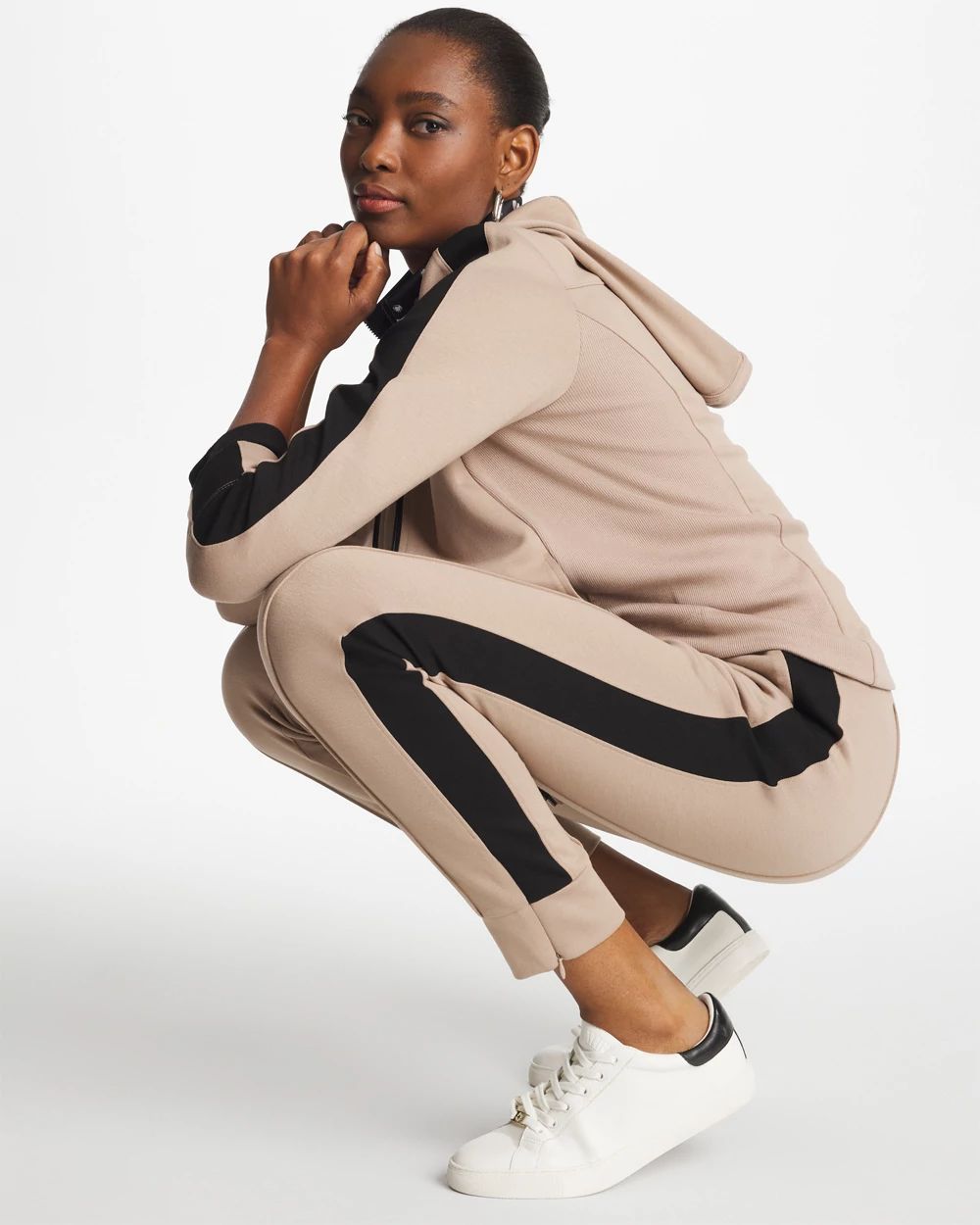 Zenergy® Double-Knit Contrast Ankle Pants