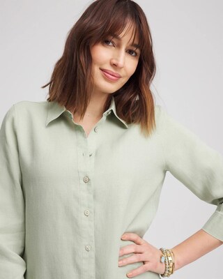 No Iron™ Linen Shirt click to view larger image.