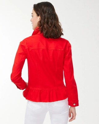 Peplum Denim Jacket