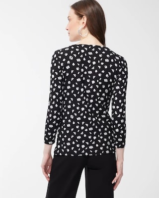 Touch of Cool Print Square Neck Tee click to view larger image.