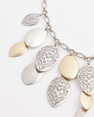 Mixed Petals Bib Necklace click to view larger image.