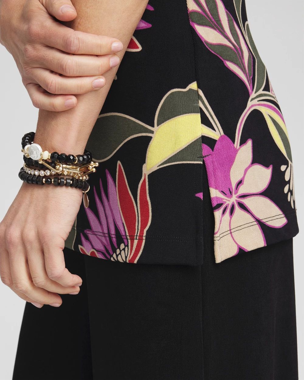 Travelers™ Floral Boat Neck Top