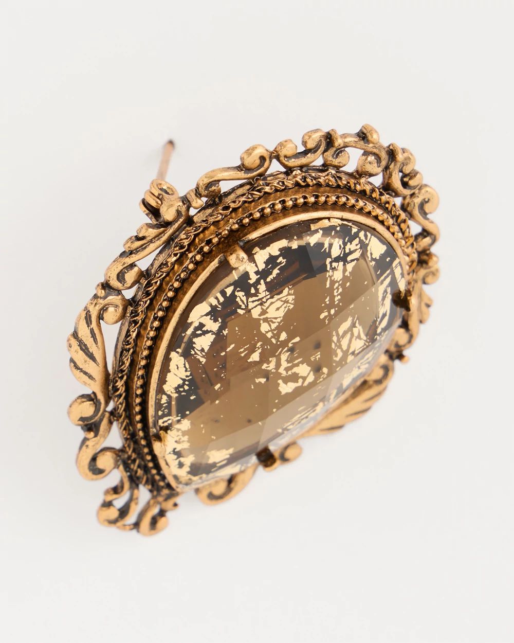 Foiled Vintage Brooch click to view larger image.