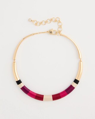 Thread Wrapped Collar Necklace