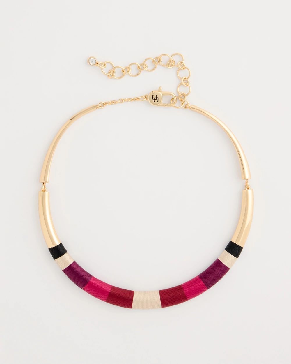 Thread Wrapped Collar Necklace