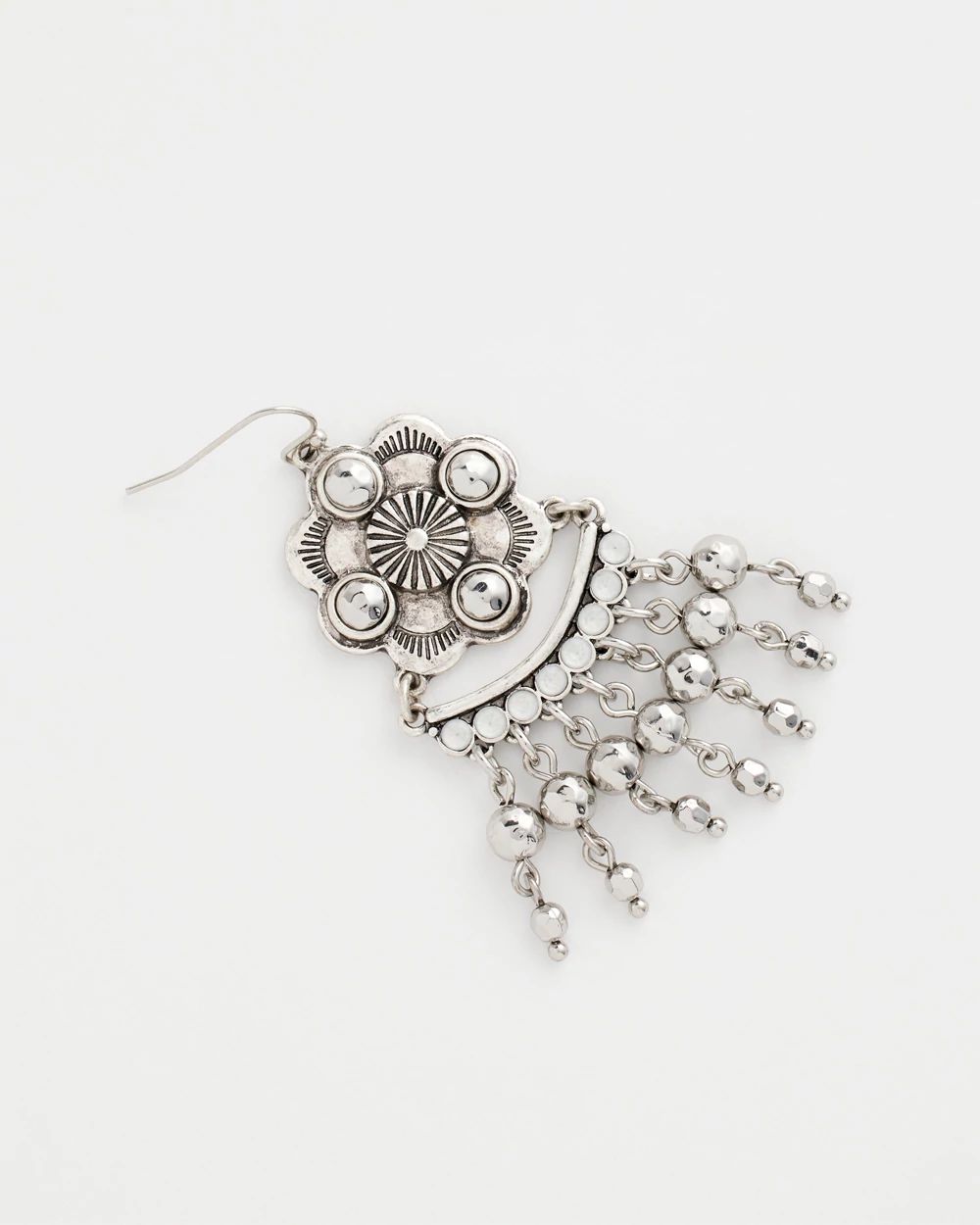 Chandelier SIlvertone Drop Earrings