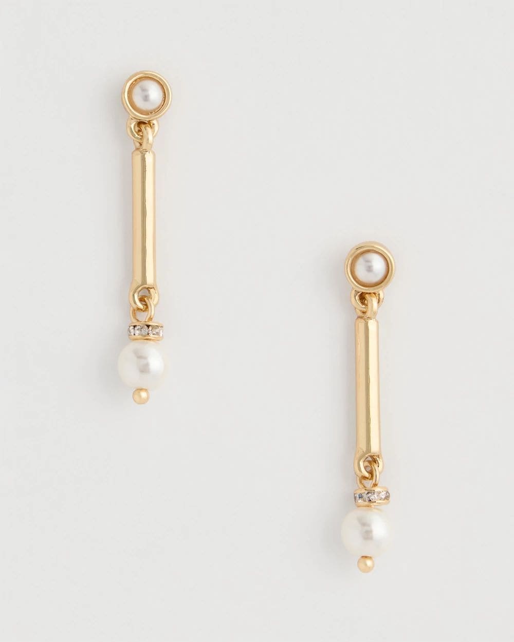 Faux Pearl Drop Earrings
