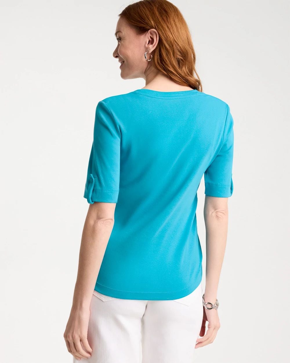 Pima V-Neck Tee click to view larger image.