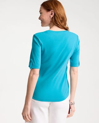 Pima V-Neck Tee click to view larger image.
