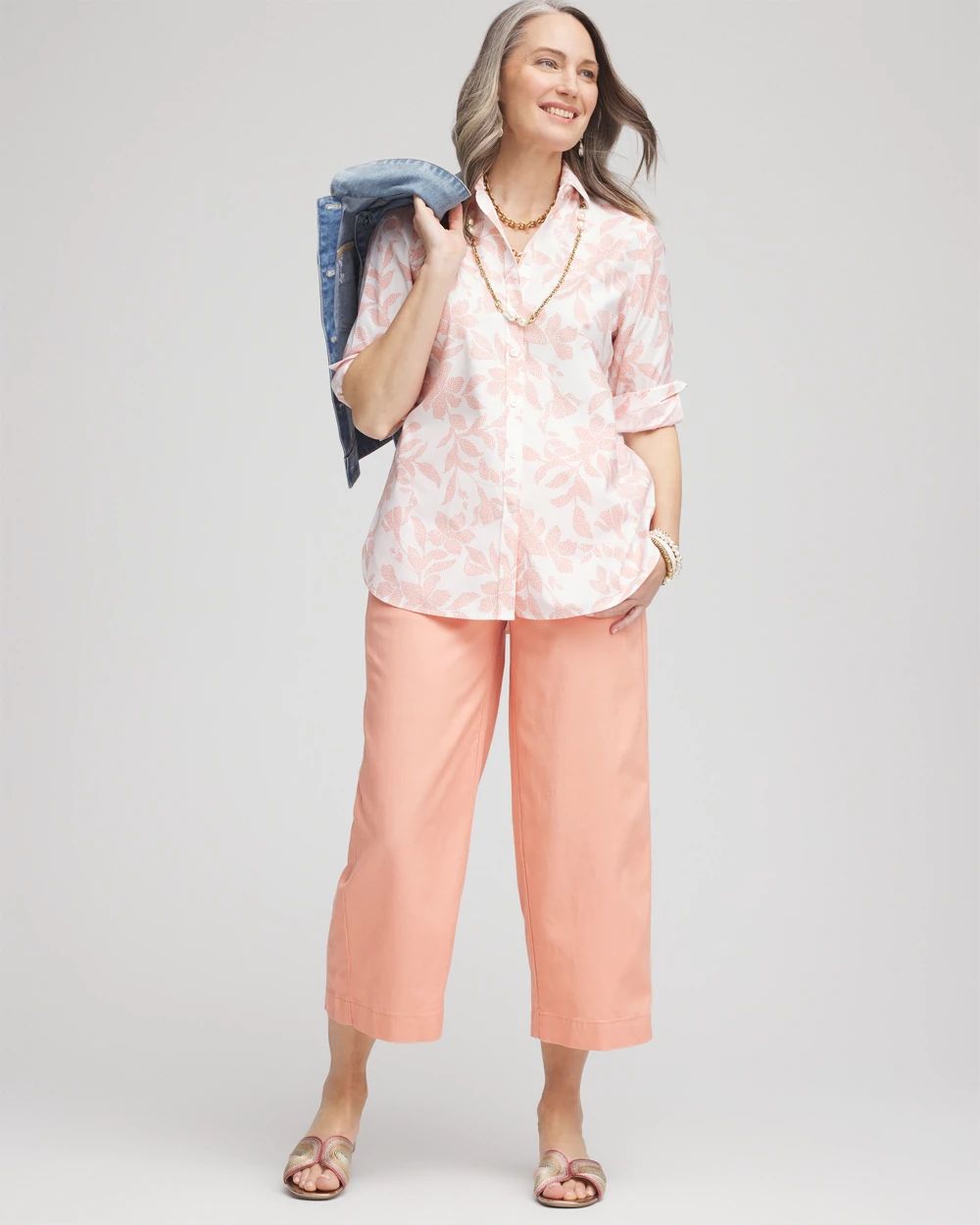 No Iron™ Floral Stretch Sateen Shirt